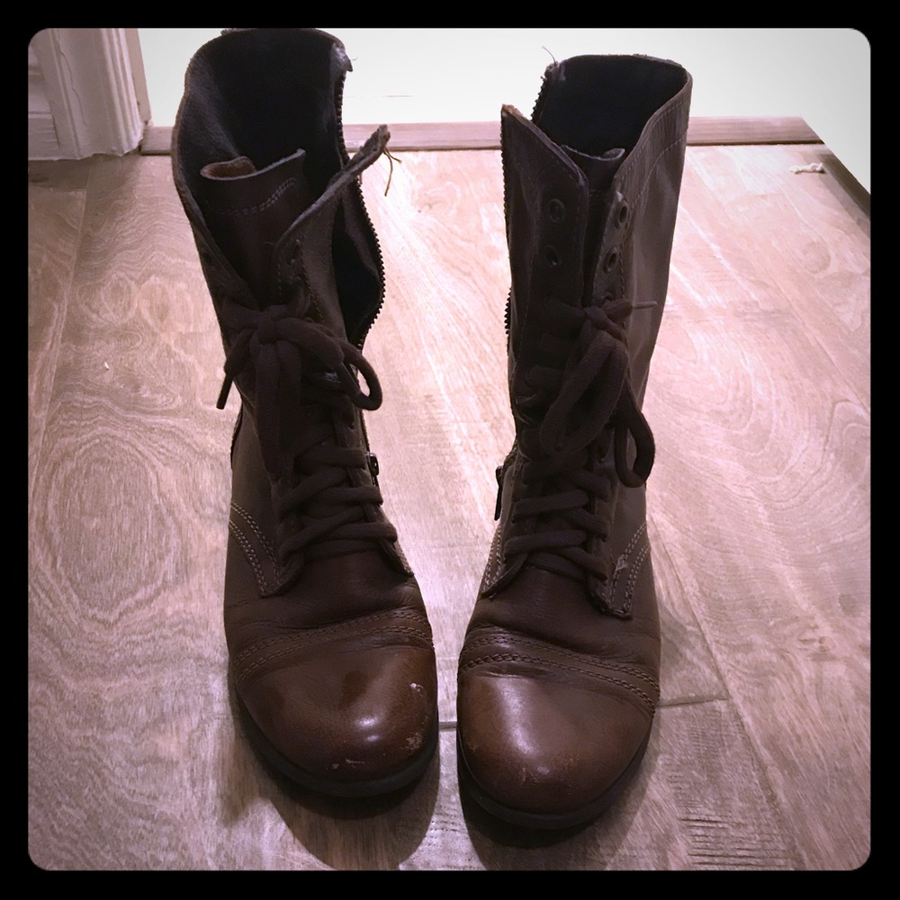 Steve Madden combat boots